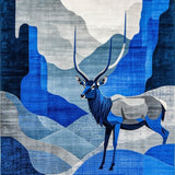 Artistic Contemporary Wildlife Theme(Blue)