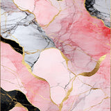 Contemporary Abstract Pink Black(Pink)