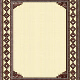 Ultra Soft Area Rug, Non Slip, Stain Resistant, Washable Area Rugs for Living Room, Bedroom, Geometric Brown and Beige Modern Border Area(Beige)