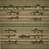 Ultra Soft Area Rug, Non Slip, Stain Resistant, Washable Area Rugs for Living Room, Bedroom, Cozy Rustic Animal Motif(Brown)