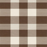 Ultra Soft Area Rug, Non Slip, Stain Resistant, Washable Area Rugs for Living Room, Bedroom, Rustic Earthy Checked Aesthetic(Brown)