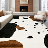 Contemporary Monochrome Cow Design(White)
