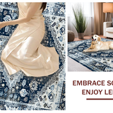 Luxurious Light Grey Geometric Design(Blue)