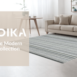 Ultra Soft Area Rug, Non Slip, Stain Resistant, Washable Area Rugs for Living Room, Bedroom, Cotton Braided Rug Black White Modern Farmhouse Front Porch Mat(Gray)