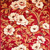 Chic Vibrant Botanical Motif(Red)