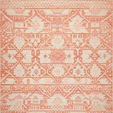 Ultra Soft Area Rug, Non Slip, Stain Resistant, Washable Area Rugs for Living Room, Bedroom, Rustic Warm Toned Pattern(Pink)