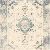 Ultra Soft Area Rug, Non Slip, Stain Resistant, Washable Area Rugs for Living Room, Bedroom, Elegant Boho Inspired Area With Low Pile Design(Beige)