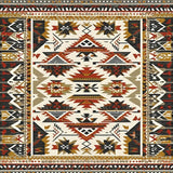 Ultra Soft Area Rug, Non Slip, Stain Resistant, Washable Area Rugs for Living Room, Bedroom, Neutral Tribal Geometric Living Room Stain-Resistant Rug(Blue)