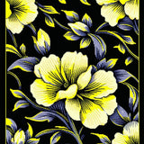 Ultra Soft Area Rug, Non Slip, Stain Resistant, Washable Area Rugs for Living Room, Bedroom, Chic Colorful Floral Arrangement(Yellow)