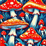 Eclectic Textured Rainbow Motif(Red)