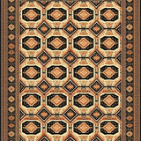 Beige Octagon Rustic Style(Red)