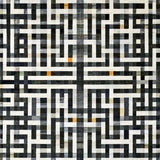 Ultra Soft Area Rug, Non Slip, Stain Resistant, Washable Area Rugs for Living Room, Bedroom, Stylish Black and White Patterned Area Rug, Chic Design for Any Space(Black)