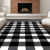 Cozy Earthy Tones Checked Visual(Black)