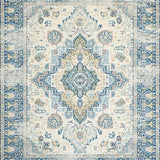 Ultra Soft Area Rug, Non Slip, Stain Resistant, Washable Area Rugs for Living Room, Bedroom, Rustic Light Grey Tiled Design(Beige)