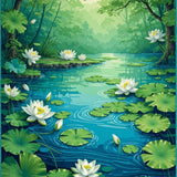 Whimsical Water Inspired Cozy Atmosphere(Green)