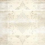 Ultra Soft Area Rug, Non Slip, Stain Resistant, Washable Area Rugs for Living Room, Bedroom, Rustic Neutral Medallion Motif Delight(Beige)