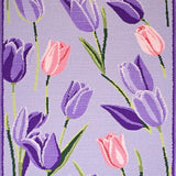 Ultra Soft Area Rug, Non Slip, Stain Resistant, Washable Area Rugs for Living Room, Bedroom, Vibrant Rustic Floral Patterns Collection(Purple)