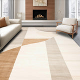Ultra Soft Area Rug, Non Slip, Stain Resistant, Washable Area Rugs for Living Room, Bedroom, Modern Beige Semi Circle Kitchen With Dirt Repellent Technology(Beige)
