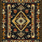 Striking Abstract Aztec Aesthetics(Black)