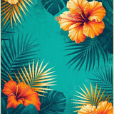 Contemporary Blue Botanical Fusion(Blue)