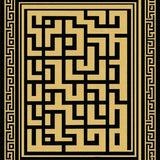 Luxurious Geometric Black and Gold(Gold)