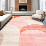 Ultra Soft Area Rug, Non Slip, Stain Resistant, Washable Area Rugs for Living Room, Bedroom, Vibrant Colorful Dynamic Patterns(Pink)