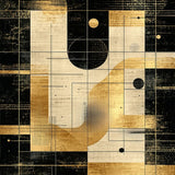 Ultra Soft Area Rug, Non Slip, Stain Resistant, Washable Area Rugs for Living Room, Bedroom, Striking Modern Abstract Composition(Gold)