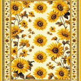 Striking Sunflower Patchwork Theme(Yellow)