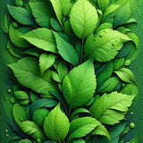 Ultra Soft Area Rug, Non Slip, Stain Resistant, Washable Area Rugs for Living Room, Bedroom, 3D Leaf Nature-Inspired Bath Rug for Boho Decor(Green)