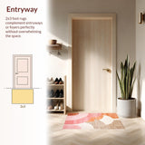 Contemporary Abstract Semi Circle Motif(Beige)