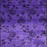 Ultra Soft Area Rug, Non Slip, Stain Resistant, Washable Area Rugs for Living Room, Bedroom, Stylish Gray and Purple Blend Decor(Purple)