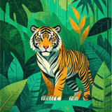Ultra Soft Area Rug, Non Slip, Stain Resistant, Washable Area Rugs for Living Room, Bedroom, Charming Playful Wildlife Design(Orange)