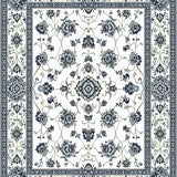 Ultra Soft Area Rug, Non Slip, Stain Resistant, Washable Area Rugs for Living Room, Bedroom, Timeless Neutral Textured Design(White)