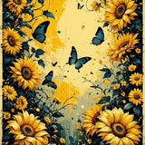 Stylish Retro Sunflower Theme(Yellow)