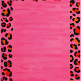 Ultra Soft Area Rug, Non Slip, Stain Resistant, Washable Area Rugs for Living Room, Bedroom, Eclectic Pink Animal Graphics(Pink)