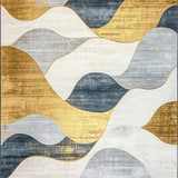 Elegant Textured Ogee Motif(Gold)
