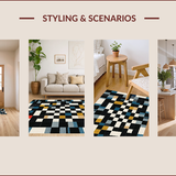 Elegant Monochrome Geometric Arrangement(Gray)