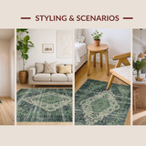 Luxurious Rustic Tile Arrangement(Green)