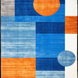Dynamic Multi Tone Abstract Artwork(Blue)