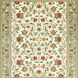 Ultra Soft Area Rug, Non Slip, Stain Resistant, Washable Area Rugs for Living Room, Bedroom, Distressed Earthy Floral Elegance(Beige)