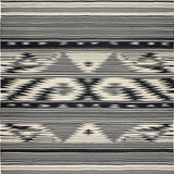 Ultra Soft Area Rug, Non Slip, Stain Resistant, Washable Area Rugs for Living Room, Bedroom, Chic Diamond Stripe Motif(Black)