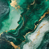 Emerald Grey Marble Abstract Elegance(Green)