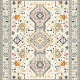 Ultra Soft Area Rug, Non Slip, Stain Resistant, Washable Area Rugs for Living Room, Bedroom, Boho Style Creamy Neutral Tone(Beige)