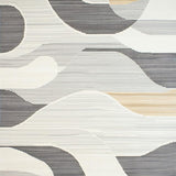 Ultra Soft Area Rug, Non Slip, Stain Resistant, Washable Area Rugs for Living Room, Bedroom, Stylish Area with Contemporary Beige and Slate Swirl Motif Design(Gray)