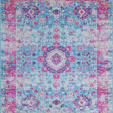 Elegant Light Blue Medallion Motif(Blue)