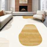 Ultra Soft Area Rug, Non Slip, Stain Resistant, Washable Area Rugs for Living Room, Bedroom, Abstract Beige Harmony Non Slip Artistic Versatile(Beige)