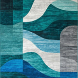 Contemporary Minimalist Geometric Aesthetic(Blue)