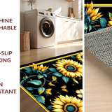 Ultra Soft Area Rug, Non Slip, Stain Resistant, Washable Area Rugs for Living Room, Bedroom, Cozy Nature-Inspired Design Elements(Yellow)