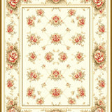 Delicate Cream Petal Motif(Beige)