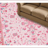 Ultra Soft Area Rug, Non Slip, Stain Resistant, Washable Area Rugs for Living Room, Bedroom, Whimsical Pink Bow Accent(Pink)